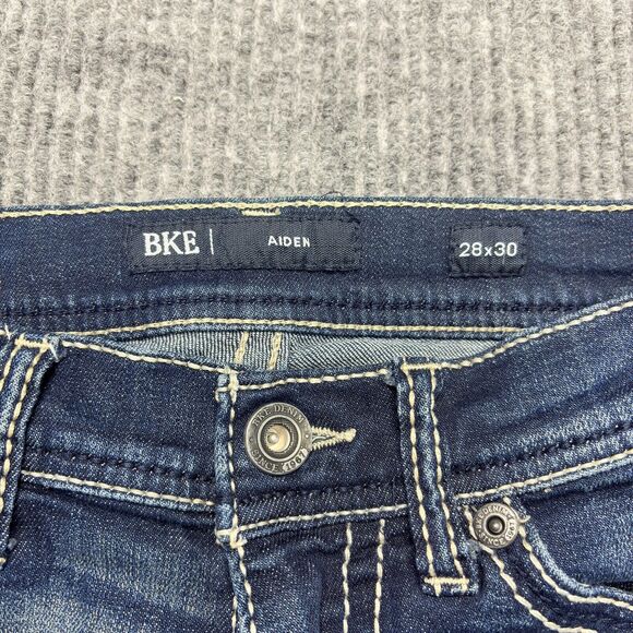 BKE Jeans Mens 28x30 Aiden Boot Stretch Jean Embroidered Denim Western Cowboy - Picture 5 of 9